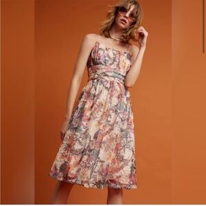 Anthropologie Maeve Floral Lace Midi Dress (2)